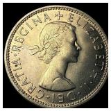 1963 Great Britain Silver 2 Shillings