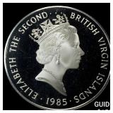 1985 British Virgin Islands Silver $20 Proof