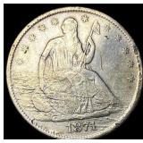 1871-S Silver Half Dollar NICELY CIRCULATED
