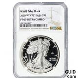 2020-W Silver Eagle NGC PF69 Ultra Cameo