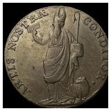 1791 Leeds Halfpenny Conder Token. UNCIRCULATED