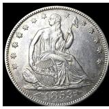 1853 Arrows Seated Liberty Half Dollar UNCIRCULATE