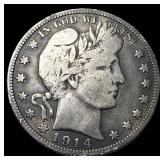 1914 Barber Half Dollar LIGHTLY CIRCULATED