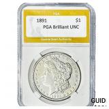 1891 Morgan Silver Dollar PGA BU