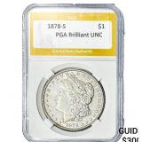 1878-S Morgan Silver Dollar PGA BU