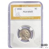 1914 Buffalo Nickel PGA MS65