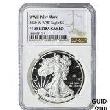 2020-W Silver Eagle NGC PF69 Ultra Cameo