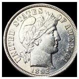 1892 Silver Barber Dime CHOICE BU