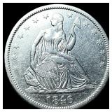1846-O Silver Half Dollar CHOICE AU