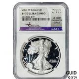2001-W Silver Eagle NGC PF70 Ultra Cameo