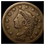 1838 Coronet Head Large Cent LIGHTLY CIRCULATED