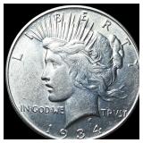 1934-S Silver Peace Dollar CHOICE BU