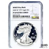 2020-W Silver Eagle NGC PF69 Ultra Cameo