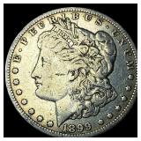 1899-O Micro O Silver Morgan Dollar ABOUT UNCIRCUL