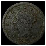 1845 Braided Hair Large Cent LIGHTLY CIRCULATED