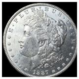 1887 Morgan Silver Dollar GEM BU