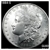 1884-S Morgan Silver Dollar CHOICE AU