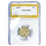 1937 Buffalo Nickel PGA MS65