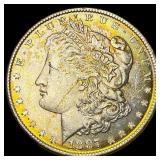 1887 Silver Morgan Dollar GEM BU