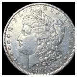 1891-S Silver Morgan Dollar CHOICE AU
