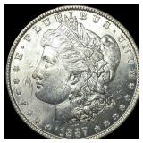 1901 $5 Liberty Head Half Eagle & 1887 Morgan Silv