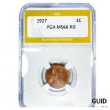 1927 Wheat Cent PGA MS66 RD