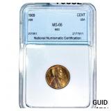 1909 VDB Wheat Dollar  NNC MS66