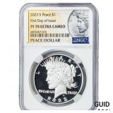 2023-S Silver Peace Dollar NGC PF70 Ultra Cameo