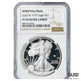 2020-W Silver Eagle NGC PF69 Ultra Cameo