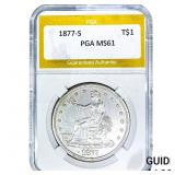 1877-S Silver Trade Dollar PGA MS61