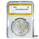 1891 Morgan Silver Dollar PGA Brilliant UNC