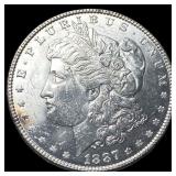 1887 Morgan Silver Dollar GEM BU