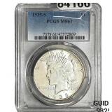 1935-S Silver Peace Dollar PCGS MS61