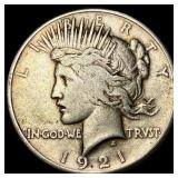 1921 Silver Peace Dollar LIGHTLY CIRCULATED