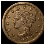 1851 Braided Hair Large Cent CLOSELY UNCIRCULATED