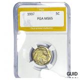 1937 Buffalo Nickel PGA MS65