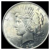 1922 Silver Peace Dollar GEM BU