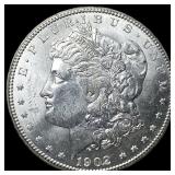 1902-O Silver Morgan Dollar GEM BU