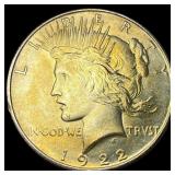 1922 Silver Peace Dollar GEM BU
