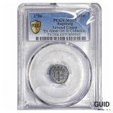 1786 Augsburg Silvered Copper 1 Heller PCGS MS65