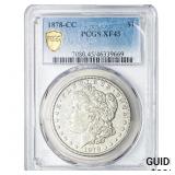 1878-CC Morgan Silver Dollar PCGS XF45