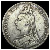 1890 Great Britain Silver Crown - Victoria UNCIRCU