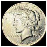 1922 Silver Peace Dollar GEM BU