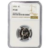 1953 Jefferson Nickel NGC PF68