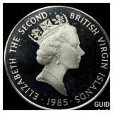 1985 British Virgin Islands Silver $20 Proof