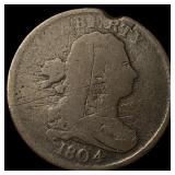 1804 Draped Bust Half Cent NICELY CIRCULATED