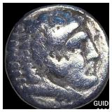 Macedonian Alexander III Silver Drachm NEARLY UNC