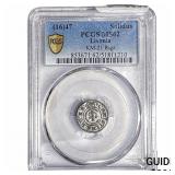 1647 Livonia Silver Solidus PCGS MS62