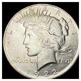 1922 Silver Peace Dollar GEM BU