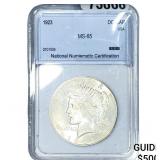 1923 Silver Peace Dollar NNC MS65